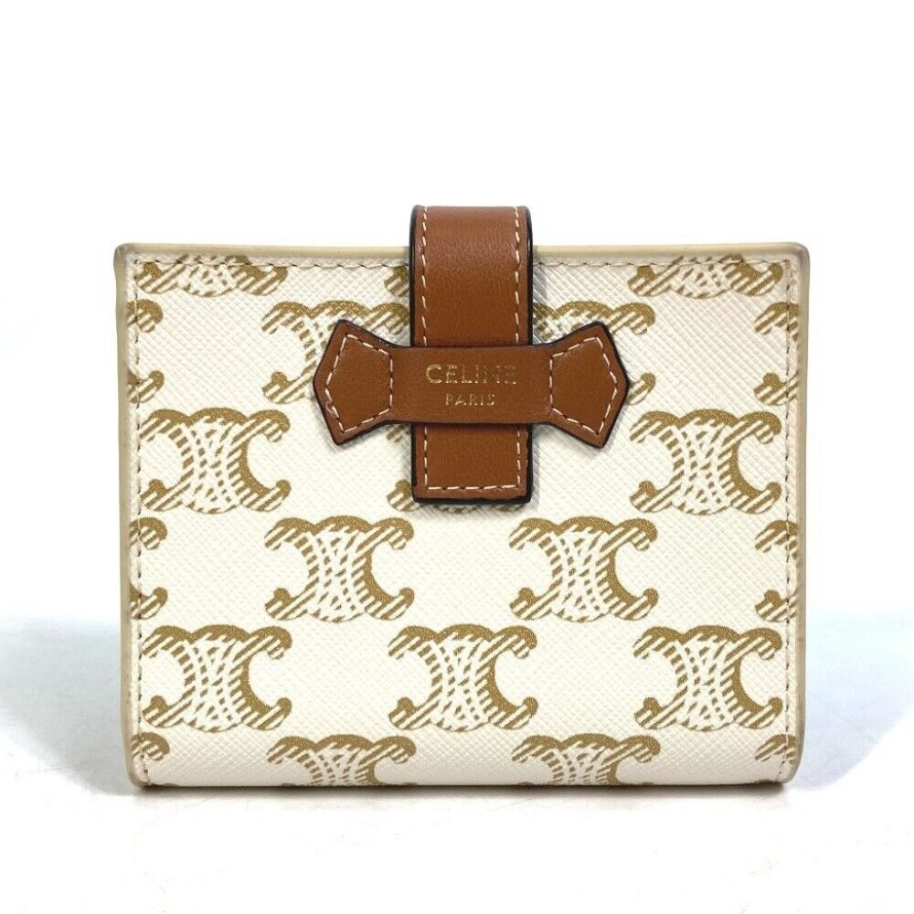 Authentic Celine Macadam Triomphe Wallet Folded W… - image 1